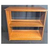Wooden Two-Shelf Bookcase 29x29x9 Inches