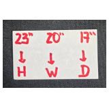 Vintage Wooden Accent Table with Scalloped Edge