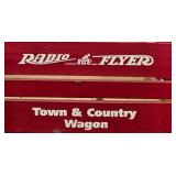 Radio Flyer Town & Country Wagon Red Wooden Pull Wagon