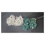 Holiday Decor Collection with Ornaments and String Lights in Storage Bin