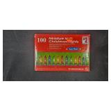 Holiday Decor Collection with Ornaments and String Lights in Storage Bin