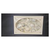 Holiday Decor Collection with Ornaments and String Lights in Storage Bin