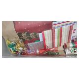Holiday Gift Wrapping Set with Rolls, Bags, Ribbons, and Bows