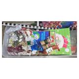 Large Holiday Gift Wrapping Lot with Paper Rolls, Bags, Bows, and Tags