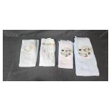 Collection of Assorted Kitchen and Decorative Towels, Doilies, and Stand