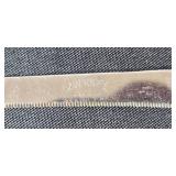 Vintage Flatware and Knife Set with Wooden Organizer, Silverplate Creamer and Wicker Basket