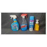 Household Cleaning and Kitchen Wrap Supplies Lot - content quantities unknown