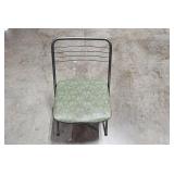 Set of 4 Vintage Green Metal Folding Chairs