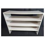 Three-Shelf White Bookcase 31in W x 22in H x 12in D
