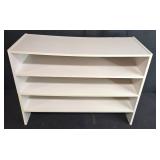 Three-Shelf White Bookcase 31in W x 22in H x 12in D