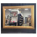 Large Ornate Gold Framed Wall Mirror 30x42 Inches