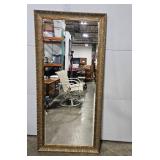 Large Ornate Gold Framed Wall Mirror 63x30 Inches