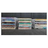 Woven Storage Bench with 2 Baskets and Music CDs