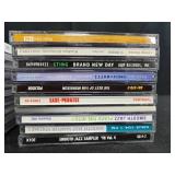 Woven Storage Bench with 2 Baskets and Music CDs