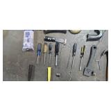 Assorted Hand Tool and Paint Tool Lot with Bucket