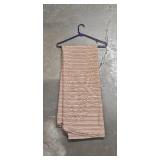 Assorted Sonoma Pillow and 3 Linens Including Yellow Geometric, Brown Stripe, and Blue Patterns