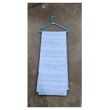 Assorted Sonoma Pillow and 3 Linens Including Yellow Geometric, Brown Stripe, and Blue Patterns