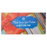 HP OfficeJet 250 Mobile All-in-One Printer Bundle with Wireless Keyboard, Mouse, and Photo Card Pack - untested