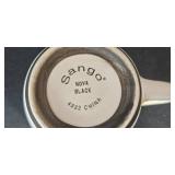 Kitchen and Dining Set with Sango Nova Black Dishes, Wine Opener, Wine-Themed Coasters, Mugs, and Glassware