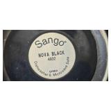 Kitchen and Dining Set with Sango Nova Black Dishes, Wine Opener, Wine-Themed Coasters, Mugs, and Glassware