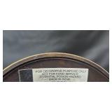 Home Decor Lot with Faux Ivy Plant, Murano Like Glass Swan Dish (label is worn), Votive Candles, and Ornate Candle Holder