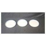 Kitchenware Set with Anchor Hocking Glass Bakeware, 8 Floral Glasses, and Crate & Barrel Plates