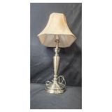 Pair of Table Lamps with Beige Fabric Shades