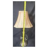Pair of Table Lamps with Beige Fabric Shades