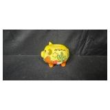 Decorative Collectibles Lot with Denver Broncos Sign, Wood Goose Rack, Arizona Piggy Bank, Miniature Cactus, and Shadow Box