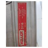 Werner 3116 16ft Aluminum Extension Ladder, 200 lb Duty Rating