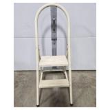 Folding Two-Step Metal Step Stool with Handle