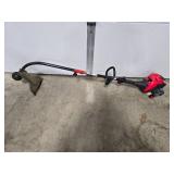 Gas-Powered Curved Shaft String Trimmer, Red and Black