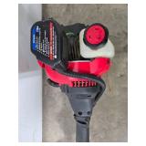 Gas-Powered Curved Shaft String Trimmer, Red and Black