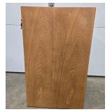 2-Drawer Wood Office Filing Cabinet with Lock and Key