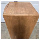 2-Drawer Wood Office Filing Cabinet with Lock and Key