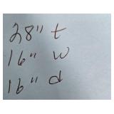 2-Drawer Wood Office Filing Cabinet with Lock and Key