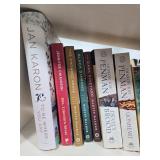 White 3-Shelf Bookcase with Assorted Book Collection