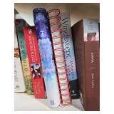 White 3-Shelf Bookcase with Assorted Book Collection