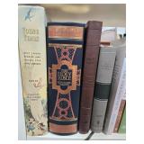 White 3-Shelf Bookcase with Assorted Book Collection