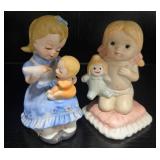 Collection of Vintage Porcelain Figurines Lefton, Homco, Avon, Sonsco