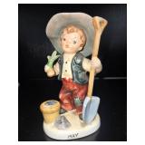 Collection of Vintage and Collectible Porcelain Figurines by Lefton, Homco, and Campbell