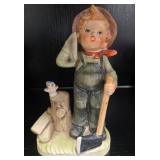 Collection of Vintage and Collectible Porcelain Figurines by Lefton, Homco, and Campbell