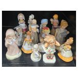 Collection of Vintage Porcelain Figurines by Lefton, Avon, and Others
