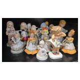 Collection of Vintage Porcelain Figurines by Lefton, Avon, and Others