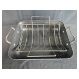 Large Nonstick Roasting Pan with Removable Rack and Handles