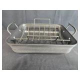 Large Nonstick Roasting Pan with Removable Rack and Handles