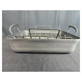 Large Nonstick Roasting Pan with Removable Rack and Handles