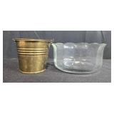 Collection of Vintage Glass and Metal Vases and Bowls