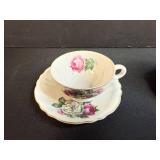Set of 6 Vintage Teacup and Saucer Sets Made in Japan and Avon 1984