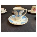 Set of 6 Vintage Teacup and Saucer Sets Made in Japan and Avon 1984